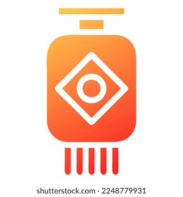 lantern gradient solid illustration vector and logo new year icon perfect. Icon sign from modern collection for web. Nice design perfect.