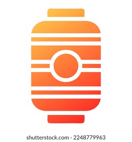 lantern gradient solid illustration vector and logo new year icon perfect. Icon sign from modern collection for web. Nice design perfect.