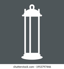 Recorte de calidad vectorial de Lantern Holiday retro