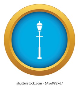 Lantern icon blue vector isolated on white background for any design