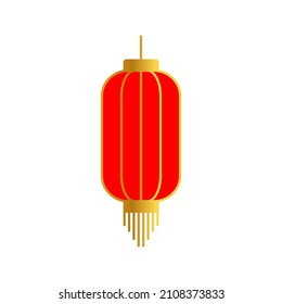 Lantern icon. Chinese New Year lantern. Traditional paper lanterns. Flat vector style illustration.