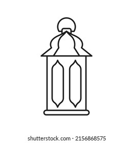 Diseño de icono de linterna aislado en fondo blanco