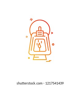Lantern icon design vector 