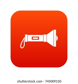 Lantern icon digital red for any design isolated on white vector illustration