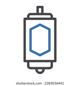 icono de linterna duocolor color azul gris ramadan ilustración elemento vector y símbolo perfecto. Signo de icono de la colección moderna para la web.