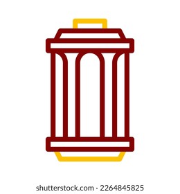lantern icon duocolor red style ramadan illustration vector element and symbol perfect. Icon sign from modern collection for web.