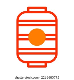 lantern icon duotone red style chinese new year illustration vector perfect. Icon sign from modern collection for web. Nice design perfect