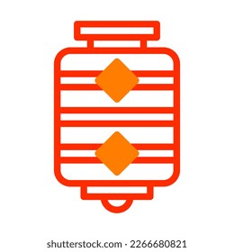 lantern icon duotone red style chinese new year illustration vector perfect. Icon sign from modern collection for web. Nice design perfect