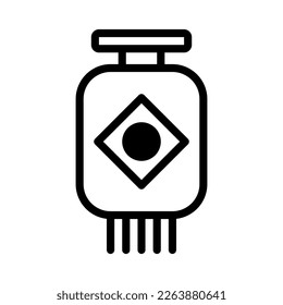 icono de linterna duotune estilo negro chino la ilustración de año nuevo vector perfecto. Signo de icono de la colección moderna para la web. Diseño bonito