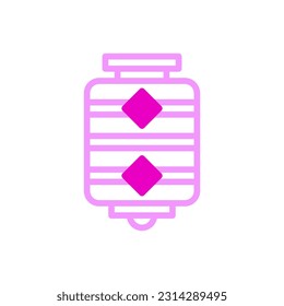 Lantern icon duotune pink colour chinese new year vector element and symbol perfect.