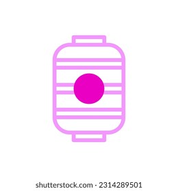Lantern icon duotune pink colour chinese new year vector element and symbol perfect.