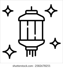 Lantern Icon Element For Design