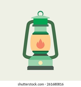 Lantern Icon. Flat Design