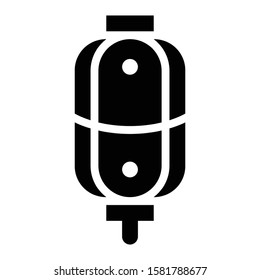 lantern icon glyph vector design