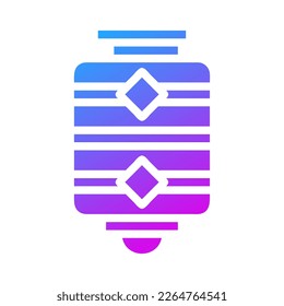 icono de linterna gradiente estilo púrpura chino nuevo año ilustración vector perfecto. Signo de icono de la colección moderna para la web. Diseño bonito