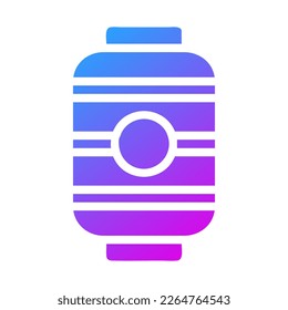 lantern icon gradient purple style chinese new year illustration vector perfect. Icon sign from modern collection for web. Nice design perfect