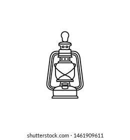 lantern icon, illustration line design template