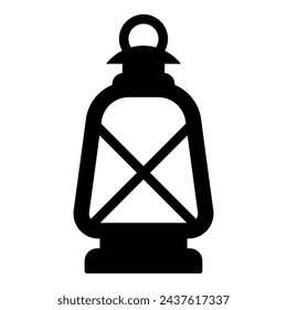 Icono de linterna aislado sobre fondo blanco