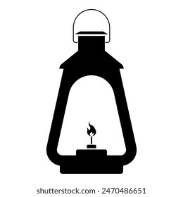 Laternensymbol isoliert auf weißem Hintergrund