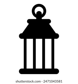 Lantern icon isolated on white background