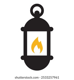 Lantern icon isolated on white background