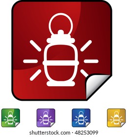 lantern icon isolated on a white background.