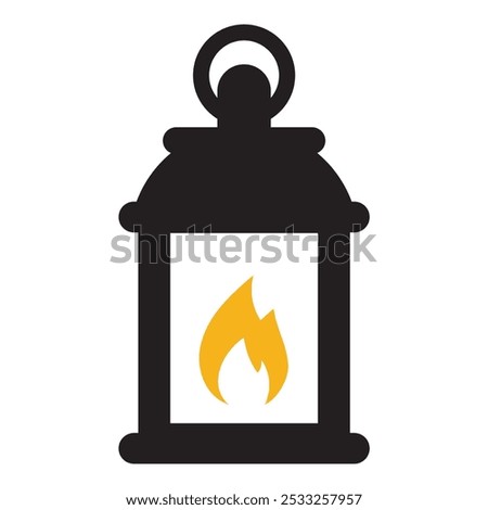 Lantern icon isolated on white background