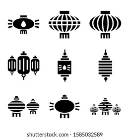 lantern icon isolated sign symbol vector illustration - Collection of high quality black style vector icons
