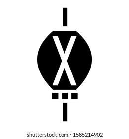 lantern icon isolated sign symbol vector illustration - high quality black style vector icons
