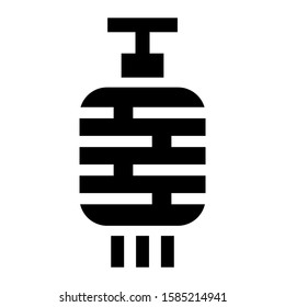 lantern icon isolated sign symbol vector illustration - high quality black style vector icons
