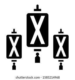 lantern icon isolated sign symbol vector illustration - high quality black style vector icons

