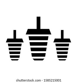 lantern icon isolated sign symbol vector illustration - high quality black style vector icons

