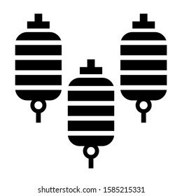 lantern icon isolated sign symbol vector illustration - high quality black style vector icons
