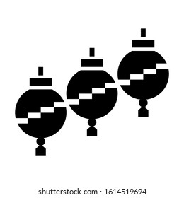 lantern icon isolated sign symbol vector illustration - high quality black style vector icons
