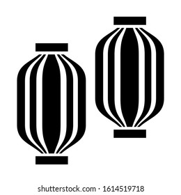 lantern icon isolated sign symbol vector illustration - high quality black style vector icons
