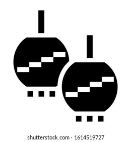 lantern icon isolated sign symbol vector illustration - high quality black style vector icons
