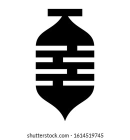 lantern icon isolated sign symbol vector illustration - high quality black style vector icons
