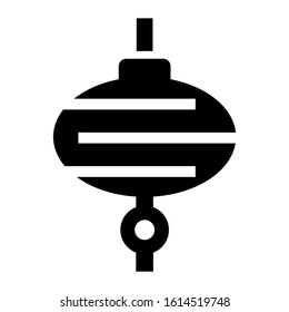 lantern icon isolated sign symbol vector illustration - high quality black style vector icons
