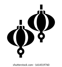 lantern icon isolated sign symbol vector illustration - high quality black style vector icons
