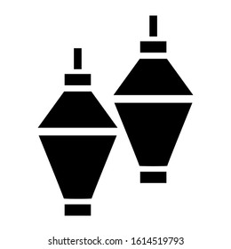 lantern icon isolated sign symbol vector illustration - high quality black style vector icons
