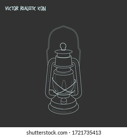 Lantern icon line element. Vector illustration of lantern icon line isolated on clean background for your web mobile app logo design.
