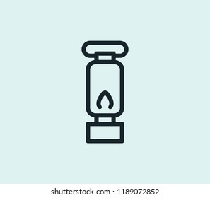 Lantern icon line isolated on clean background. Lantern icon concept drawing icon line in modern style. Vector illustration for your web mobile logo app UI design.