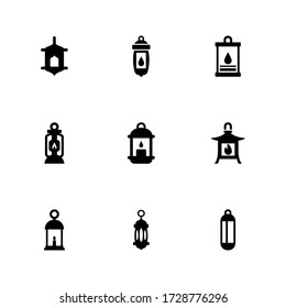 lantern icon or logo isolated sign symbol vector illustration - Collection of high quality black style vector icons
