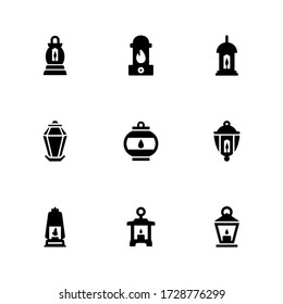 lantern icon or logo isolated sign symbol vector illustration - Collection of high quality black style vector icons
