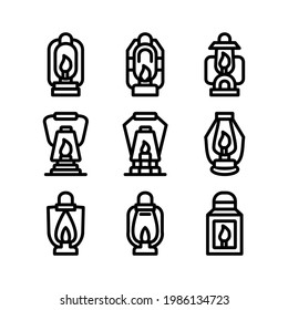 lantern icon or logo isolated sign symbol vector illustration - Collection of high quality black style vector icons
