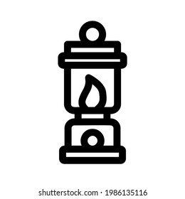 lantern icon or logo isolated sign symbol vector illustration - high quality black style vector icons
