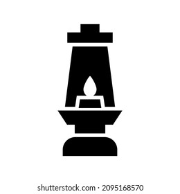 Laternensymbol oder Logo einzeln auf Zeichen, Vektorgrafik - hochwertige Vektorsymbole in schwarzem Stil
