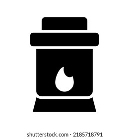 Laternensymbol oder Logo einzeln auf Zeichen, Vektorgrafik - hochwertige Vektorsymbole in schwarzem Stil
