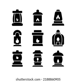 lantern icon or logo isolated sign symbol vector illustration - Collection of high quality black style vector icons
