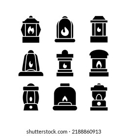 lantern icon or logo isolated sign symbol vector illustration - Collection of high quality black style vector icons
